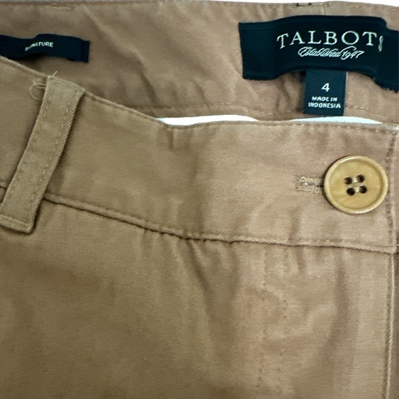 Talbots Signature Crop Pants in Brown. Size 4. - Picture 4 of 4